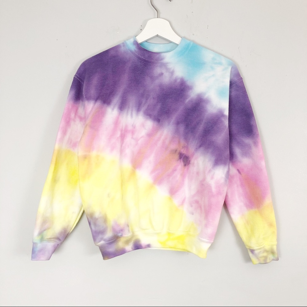 NEW spring Tie dyed sweatshirt S-3X top Shirt - Picture 2 of 4
